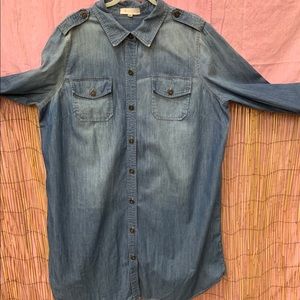 Vince Camuto Denim Shirt Dress Size 2X
